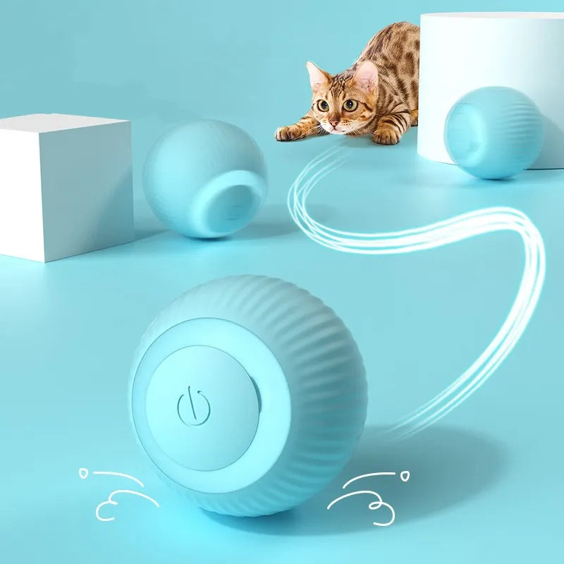 Smart Interactive Cat Ball - Automatic Rolling Electronic Toy for Indoor Play