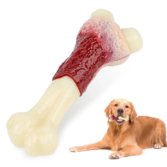 Premium Beef-Flavored Nylon Chew Toys for Large Breeds and Aggressive Chewers