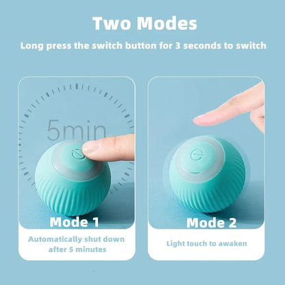 Smart Interactive Cat Ball - Automatic Rolling Electronic Toy for Indoor Play