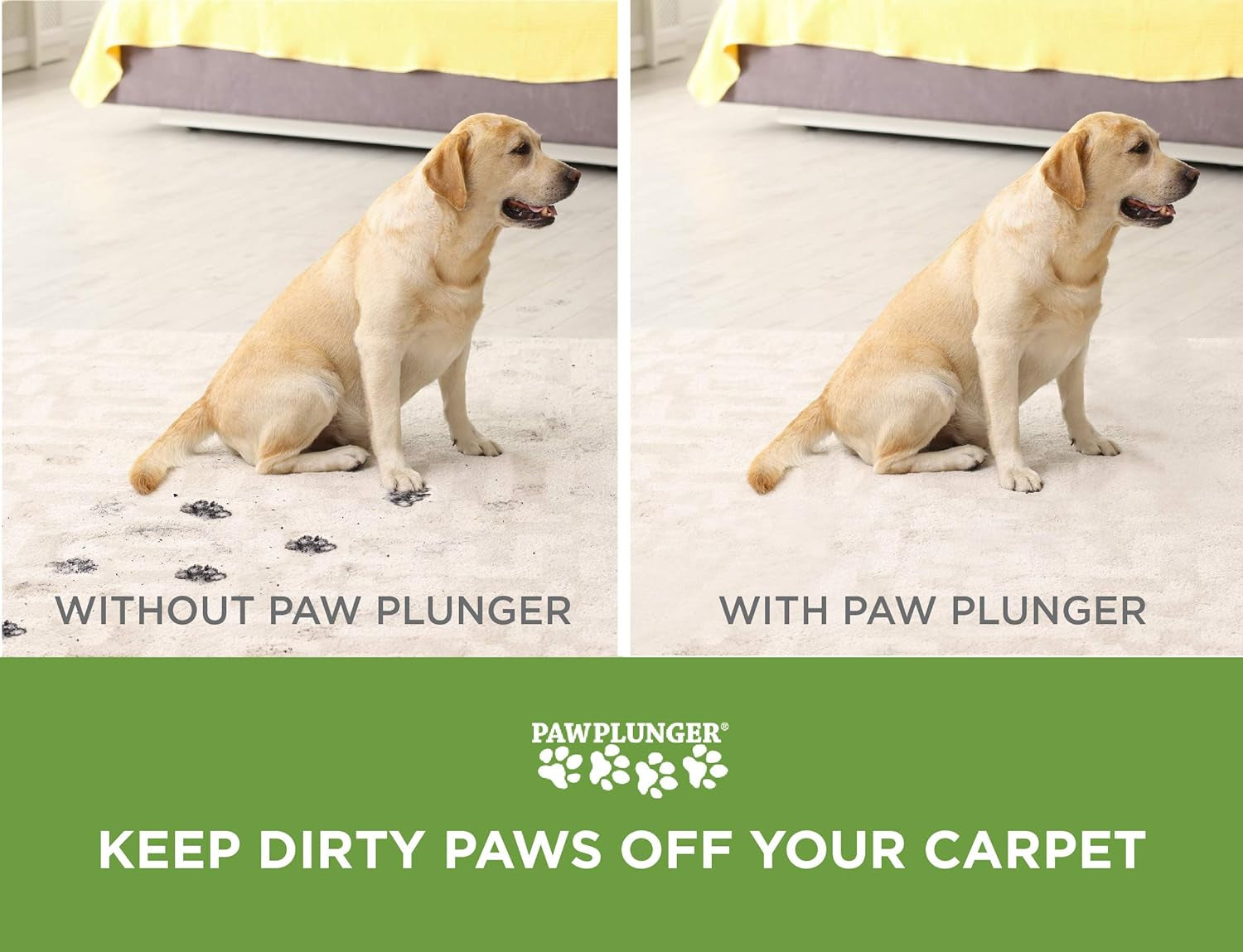 Paw Plunger Portable Dog Paw Cleaner - Essential Washing Solution for Medium Dogs - Black