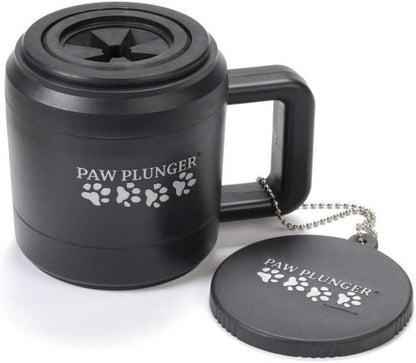 Paw Plunger Portable Dog Paw Cleaner - Essential Washing Solution for Medium Dogs - Black